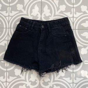 Daily Issue Black Jean Shorts